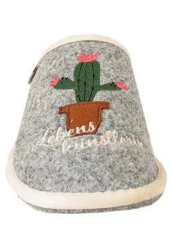 LEBENSKÜNSTLERIN - Hausschuh - Mausgrau -Modeschuhe 023ed68c1fa542ddb516553fee9c7950