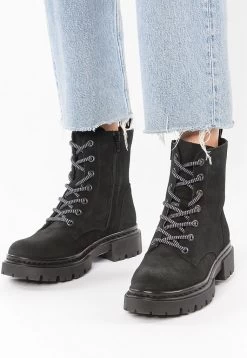 CHUNKY - Plateaustiefelette - Schwarz