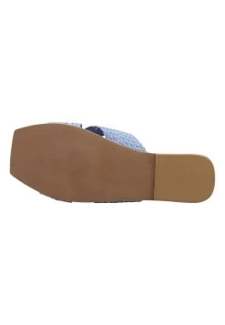 USHA RAKATA - Pantolette Flach - Blau, Light Brown 12 USHA RAKATA - Pantolette Flach - Blau, Light Brown -Modeschuhe 06f3985581714468a96b4561fadfd963