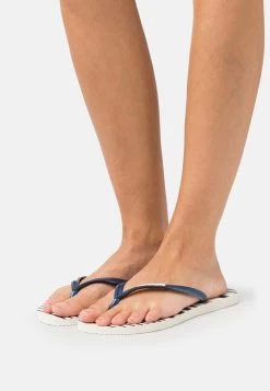 Havaianas SLIM NAUTICAL - Bade-Zehentrenner - White/navy