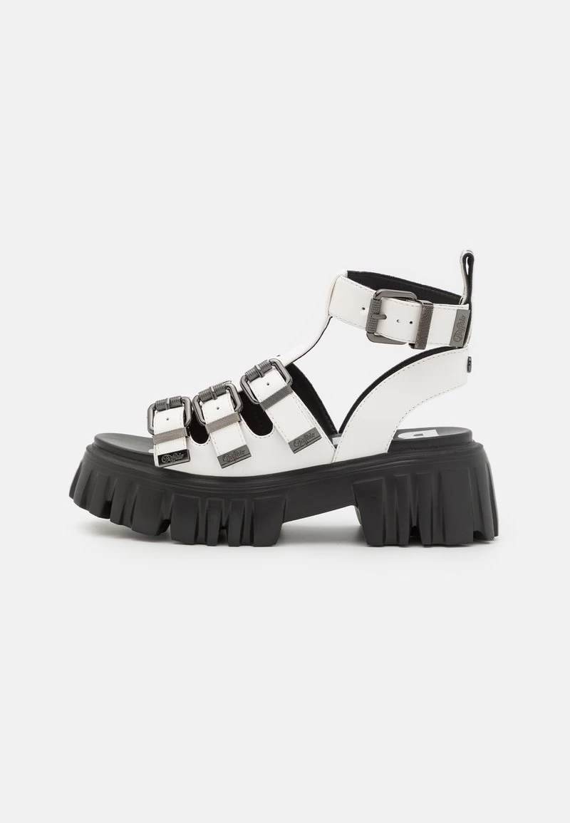 Buffalo VEGAN LION TEETH - Plateausandalette - White 4 Buffalo VEGAN LION TEETH - Plateausandalette - White – Bild 2