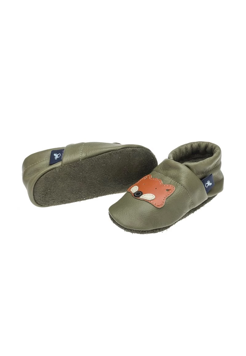 FUCHS - Hausschuh - Grün / Orange 5 FUCHS - Hausschuh - Grün / Orange – Bild 3
