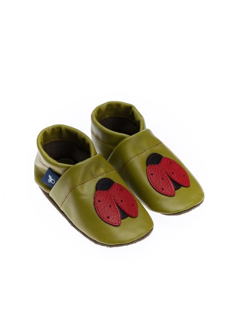 MARIENKÄFER - KRABBELSCHUH - Krabbelschuh - Apfelgrün Rot Schwarz 4 MARIENKÄFER - KRABBELSCHUH - Krabbelschuh - Apfelgrün Rot Schwarz – Bild 2