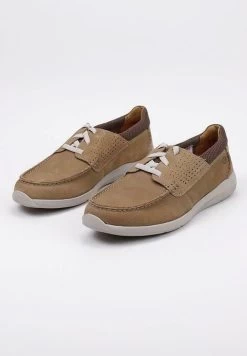 Clarks GORWIN MOC - Sportlicher Schnürer - Beige -Modeschuhe 19872f4aa4ce4e44bb060f8939b7589b