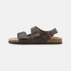 Pier One UNISEX - Riemensandalette - Dark Brown