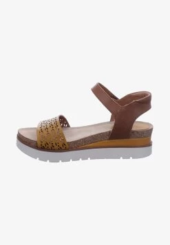 Josef Seibel Plateausandalette - Gelb-kombi