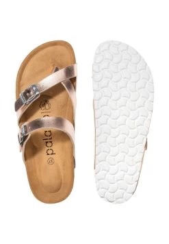 Zehentrenner - Metallic Pink -Modeschuhe 1c894927ac11464badbac5dabe66e590