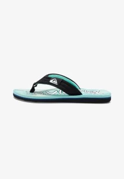 Modeschuhe 9 Quiksilver MOLOKAI LAYBACK - Zehentrenner - Green Blue Yellow