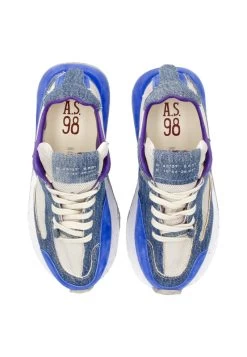 A.S.98 Sneaker Low - Denim Blu Klein 11 A.S.98 Sneaker Low - Denim Blu Klein -Modeschuhe 1f5fae2b61d64aff8d63b481d135f9dd