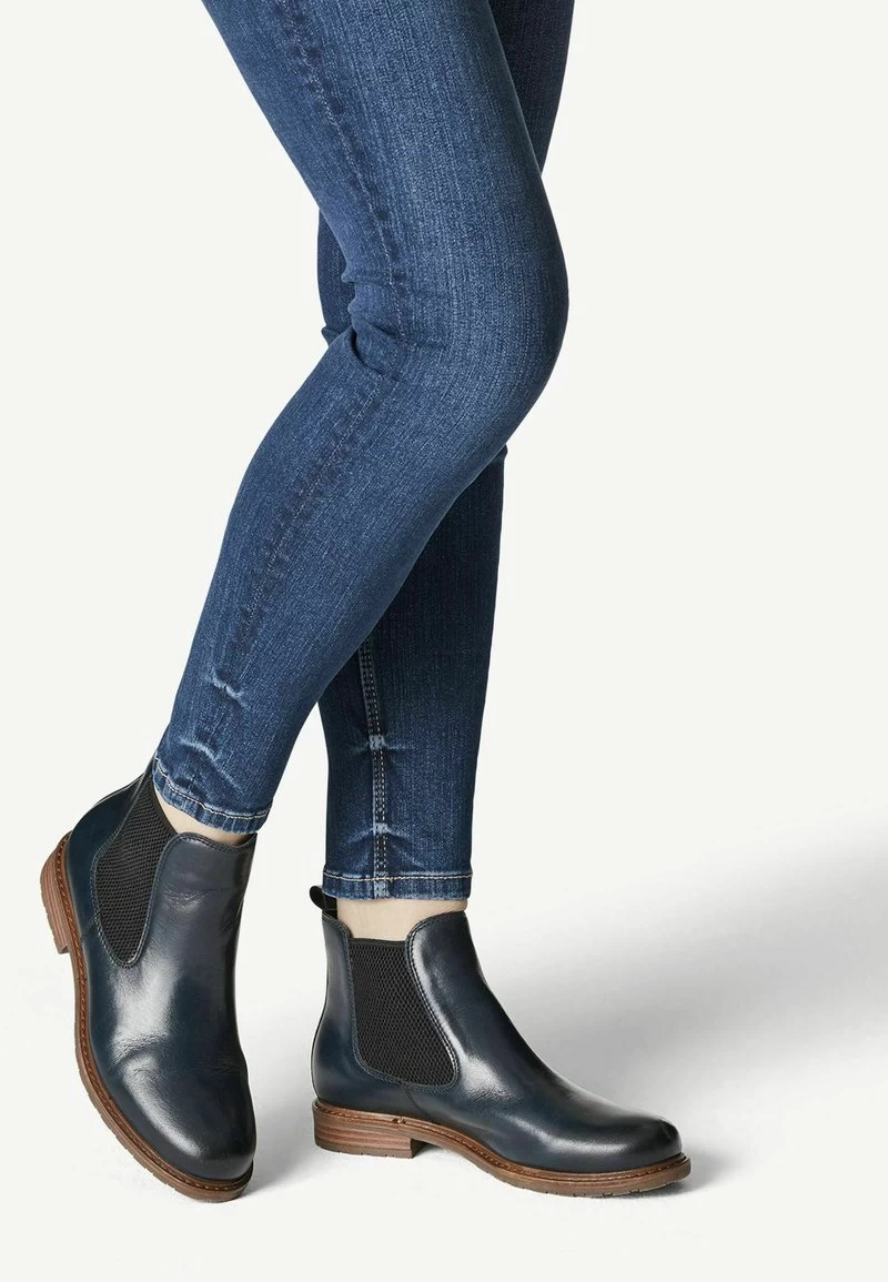 Tamaris Ankle Boot - Navy Leather 3 Tamaris Ankle Boot - Navy Leather