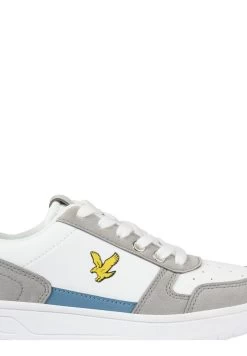 Lyle & Scott CROY BSC - Sneaker Low - Grey - White - Blue -Modeschuhe 23082b05c19d4462baf7a2d9f4acf319