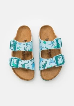 Birkenstock ARIZONA KIDS BIG DINO UNISEX - Pantolette Flach - Light Blue -Modeschuhe 26f19eece47d42e2b313f5071a631296