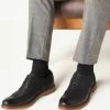 Next WAXY SMART CASUAL BROGUE STANDARD - Sportlicher Schnürer - Black