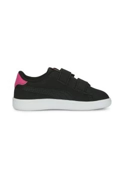 Puma SMASH - Lauflernschuh - Black Glowing Pink Silver -Modeschuhe 29a72d54de0b4d928a911f724df69879