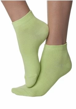 H.I.S 10 PAAR - SNEAKERSOCKEN - Schuhsohle/Fußbett - Multicoloured/green