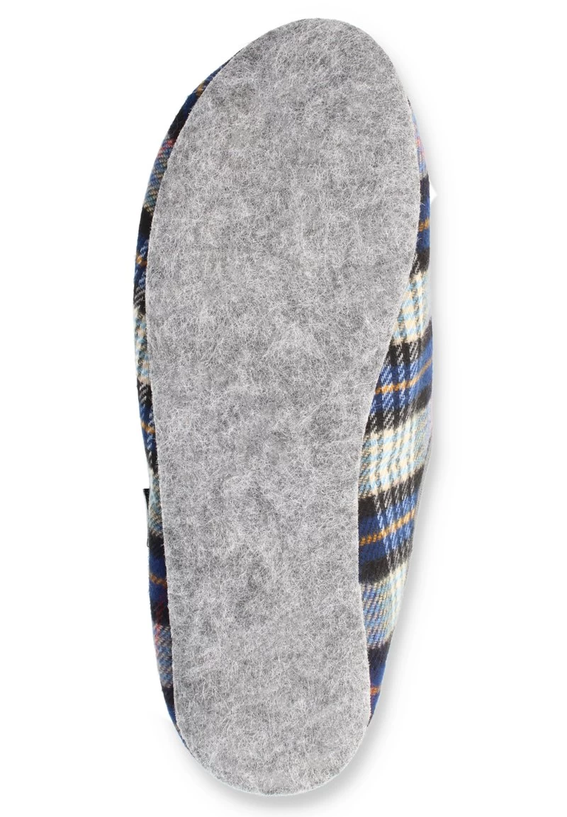 KLASSIKER - Hausschuh - Blau Kariert 7 KLASSIKER - Hausschuh - Blau Kariert – Bild 5