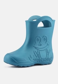 Gummistiefel - Metallic Blue -Modeschuhe 30a739f2c3504c73b34401170dcf7ccf