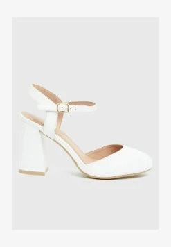 New Look WIDE FIT 2 PART BLOCK COURT SHOES - High Heel Pumps - White -Modeschuhe 32dbc244678049f3a4c46765d80514f2