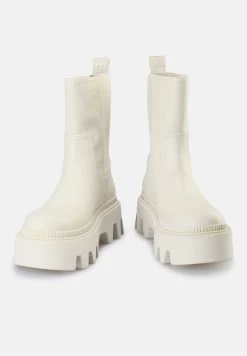 Buffalo FLORA SOCK - Plateaustiefel - Cream -Modeschuhe 343bedf1ef39440c89724467a4c681dc