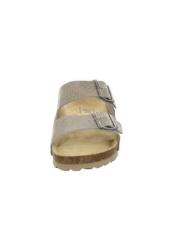 Pantolette Flach - Beige Reptil -Modeschuhe 34d7f0cd166b4d99ad6872eb5f51dccf