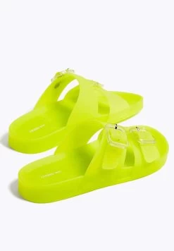 Oysho BAÑO MOLDE TRANSLÚCIDO - Badesandale - Neon Yellow -Modeschuhe 3dafe809a3b6473484b8e8ea02bf5d09