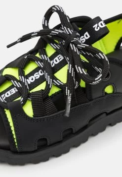 DSQUARED2 UNISEX - Riemensandalette - Black/neon Yellow -Modeschuhe 42a5884d5ef2432bb1834acb06a7925c