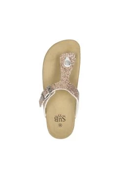 Zehentrenner - Champagne -Modeschuhe 46570edb59004fd5ad3ee123ab5051ce