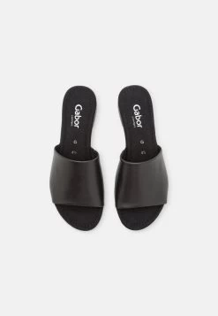 Gabor Comfort Pantolette Flach - Schwarz -Modeschuhe 47c242bc494c4464aecd8f2b3b7508ff