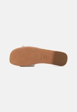 Tory Burch DOUBLE STACK LOGO SLIDE - Pantolette Flach - Gardenia 13 Tory Burch DOUBLE STACK LOGO SLIDE - Pantolette Flach - Gardenia -Modeschuhe 498491fa9c4140ce9c20e981f634f9a9