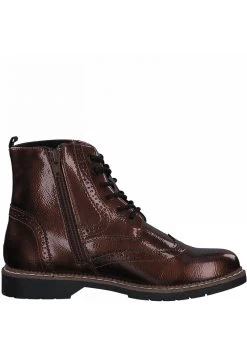 S.Oliver Schnürstiefelette - Copper Patent -Modeschuhe 4ffa5e3b76f94d5ba78520dec79582b4