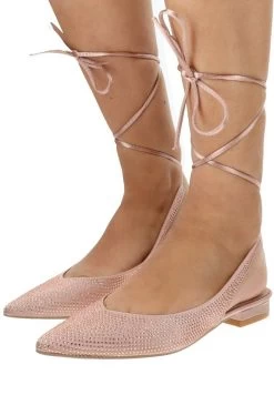 IN STRASS - Sling-Ballerina - Champagne