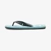 Quiksilver MOLOKAI AIR FLOW - Zehentrenner - Black Green Grey -Modeschuhe 55a0d3ef876949ffb8375a6586fdf418