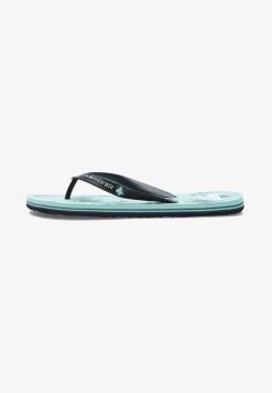 Quiksilver MOLOKAI AIR FLOW - Zehentrenner - Black Green Grey