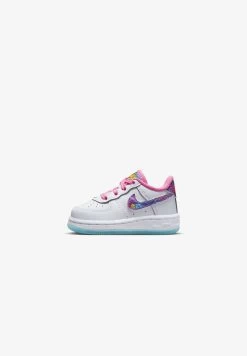 Nike Sportswear FORCE 1 LOW ASW UNISEX - Sneaker Low - White/multi-coloured/pink Glow/speed Yellow