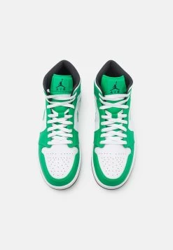 AIR JORDAN 1 MID - Sneaker High - Lucky Green/black/white -Modeschuhe 5a2cedc1a7a9474a9b312e80846f2c02