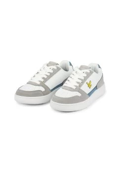 Lyle & Scott CROY BSC - Sneaker Low - Grey - White - Blue -Modeschuhe 5a699f46cc174eb89861276ba2f3a6a0