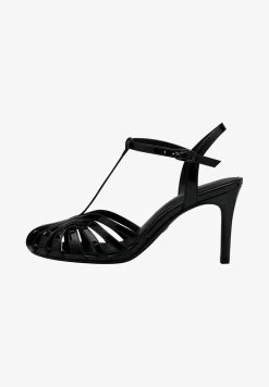 Tamaris High Heel Sandalette - Black Patent
