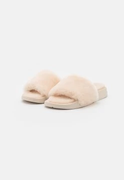 Fitflop IQUSHION SLIDES - Pantolette Flach - Ivory -Modeschuhe 5e4c48f869f14756bdb9b0f2a93151ab