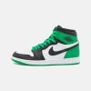 AIR JORDAN 1 RETRO UNISEX - Sneaker High - Black/lucky Green/white -Modeschuhe 5fb4aa55381841a095d1930046589ceb