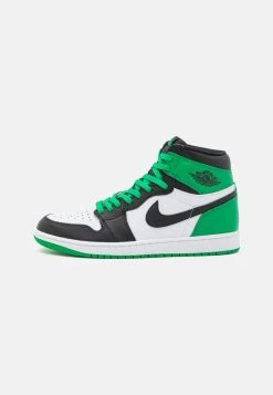 AIR JORDAN 1 RETRO UNISEX - Sneaker High - Black/lucky Green/white