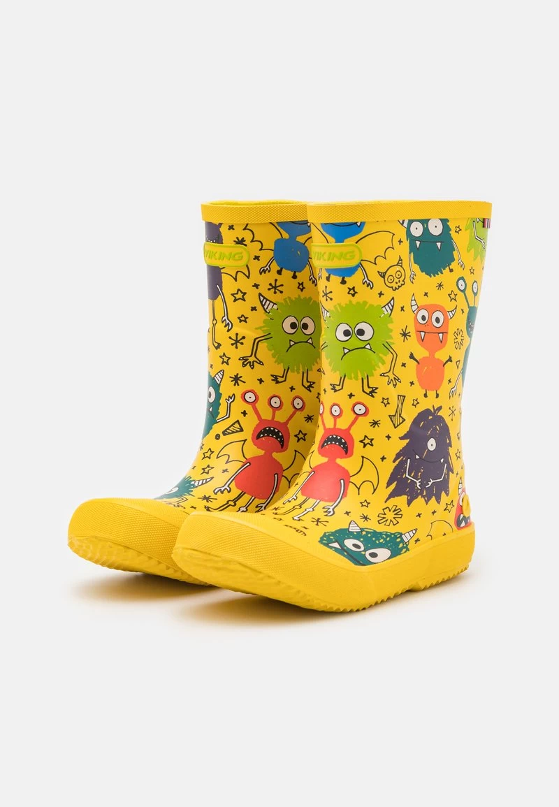 Viking INDIE PRINT UNISEX - Gummistiefel - Yellow/multi-coloured 4 Viking INDIE PRINT UNISEX - Gummistiefel - Yellow/multi-coloured – Bild 2