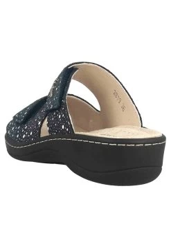 Pantolette Flach - Blue -Modeschuhe 65697e80b2c945efab16ceb3c92ec356