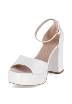 Unisa USUAL - Plateausandalette - Weiß -Modeschuhe 66c1528c58054f51ace3820bc9ee36f7