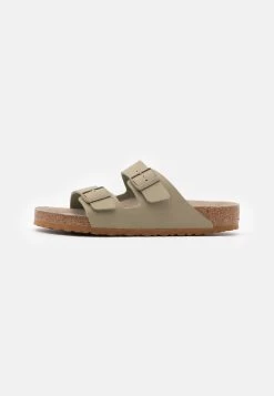 Birkenstock ARIZONA SOFT FOOTBED - Pantolette Flach - Faded Khaki