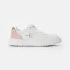 Calvin Klein Jeans Sneaker Low - White/pink/platinum -Modeschuhe 6ae4bd4cbe06431d95df48746d68a462