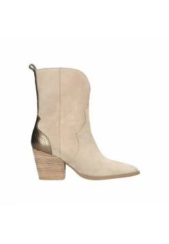 Cowboy-/Bikerstiefelette - Beige -Modeschuhe 6c4595c7396f41479485f14a11cb536c