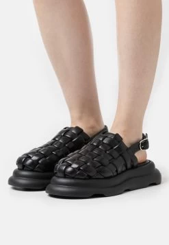 A.W.A.K.E. Mode WILMA CHUBBY SPORT - Plateausandalette - Black