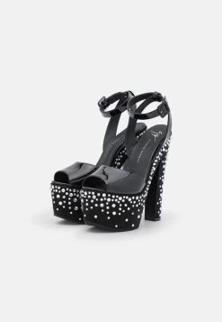 Giuseppe Zanotti High Heel Sandalette - Black -Modeschuhe 720c7b1a41554a9c903ae4a0a4c04446