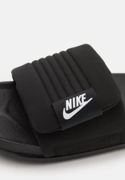 Nike Sportswear OFFCOURT ADJUST SLIDE - Pantolette Flach - Black/white -Modeschuhe 7386d4e688054ba3af2bbc044b8237d0