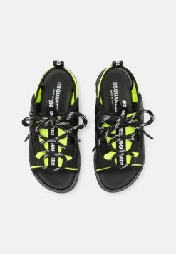 DSQUARED2 UNISEX - Riemensandalette - Black/neon Yellow -Modeschuhe 74488aed15e041ad9db890b5b20ce444
